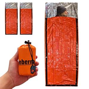 Survival Sleeping Bag and Emergency Blanket Set