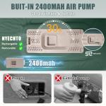Electric Self-Inflating Camping Sleeping Pad with Pillow