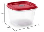 Rubbermaid Vented Lid Food Storage Containers, 7-Cup