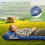 Ropoda Inflatable Sleeping Pad with Built-in Pillow