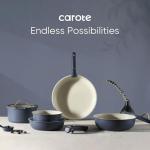 19-Piece Nonstick Cookware Set with Detachable Handle