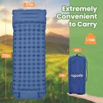 Ropoda Inflatable Sleeping Pad with Built-in Pillow
