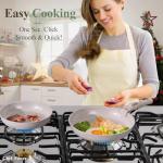 19-Piece Nonstick Ceramic Cookware Set for Camping