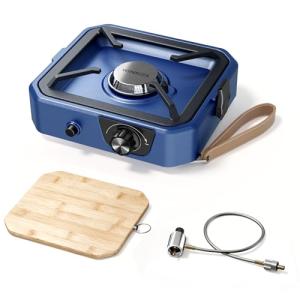 Portable Propane Camping Stove with Cutting Board