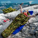 Lightweight Camouflage Mummy Sleeping Bag with Pillow