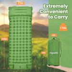 Ropoda Extra Thick Inflatable Sleeping Pad with Pillow