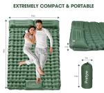 Pretyw Ultralight Double Camping Sleeping Pad with Pillow