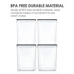 4-Pack Large Airtight Food Storage Containers