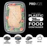 50-Pack Microwave Safe Meal Prep Containers