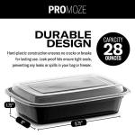 50-Pack Microwave Safe Meal Prep Containers