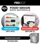 50-Pack Microwave Safe Meal Prep Containers