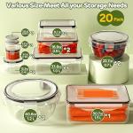 40-Pack Airtight Food Storage Containers with Lids