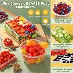 40-Pack Airtight Food Storage Containers with Lids