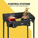 VIVOHOME Heavy-Duty Double Burner Camping Stove