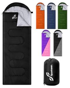 Sportneer 3-Season Lightweight Sleeping Bag for Camping