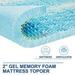 SINWEEK 2-Inch Twin Memory Foam Mattress Topper