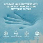 SINWEEK 2-Inch Twin Memory Foam Mattress Topper