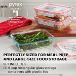 Airtight Glass Food Storage Containers - 3 Pack