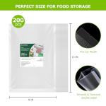 Bonsenkitchen BPA Free Vacuum Sealer Bags - 200 Quart