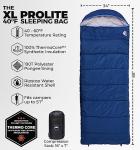 Extra Large Waterproof Camping Sleeping Bag for Adults