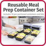 GoodCook 10-Pack BPA-Free Meal Prep Containers