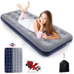 Inflatable Camping Air Mattress - Flocked Travel Bed