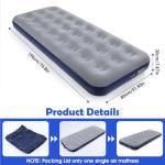 Inflatable Camping Air Mattress - Flocked Travel Bed