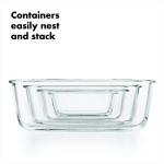 OXO Good Grips 3.5 Cup Glass Food Storage Container