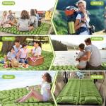 Ultralight Inflatable Sleeping Pad with Pillow