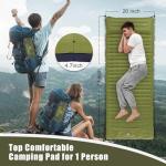 4.7-Inch Thick Inflatable Camping Sleeping Pad