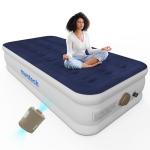 Twin Air Mattress with Built-in Pump for Camping