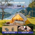 Twin Air Mattress with Built-in Pump for Camping