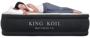King Koil Plush Pillow Top Air Mattress with Pump