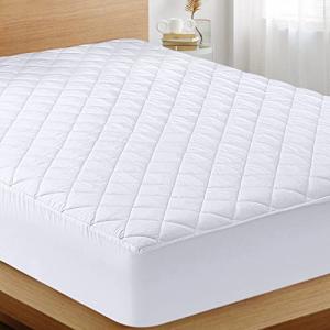 Queen Quilted Mattress Pad - Deep Pocket, Washable