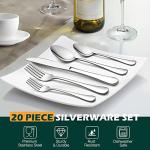 20-Piece Stainless Steel Camping Cutlery Set
