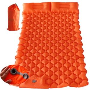 Inflatable Camping Sleeping Pad with Pillow, Lightweight