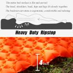 Inflatable Camping Sleeping Pad with Pillow, Lightweight