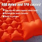 Inflatable Camping Sleeping Pad with Pillow, Lightweight
