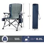 Oversized Heavy-Duty Camping Chair with Cup Holder