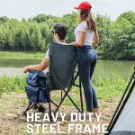 Oversized Heavy-Duty Camping Chair with Cup Holder