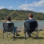 Timber Ridge Heavy-Duty Portable Camping Chair with Table