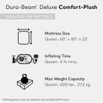 Queen Plush High-Rise Air Mattress with Pump