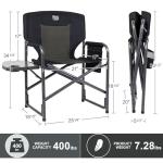 Timber Ridge Heavy-Duty Portable Camping Chair with Table