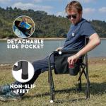 Timber Ridge Heavy-Duty Portable Camping Chair with Table