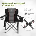 Alpha Camp Oversized Camping Chair with Cup Holder