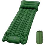 Inflatable Camping Sleeping Pad with Built-in Pillow