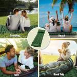 Inflatable Camping Sleeping Pad with Built-in Pillow