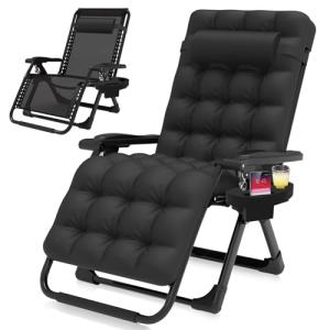 Suteck Zero Gravity Folding Recliner with Cup Holder