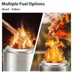 OLIXIS Portable 7-Inch Smokeless Tabletop Fire Pit