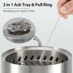 OLIXIS Portable 7-Inch Smokeless Tabletop Fire Pit